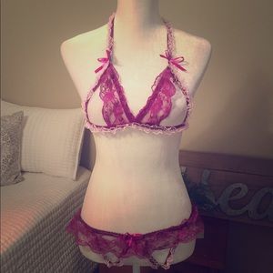 NWT Purple Lingerie Set